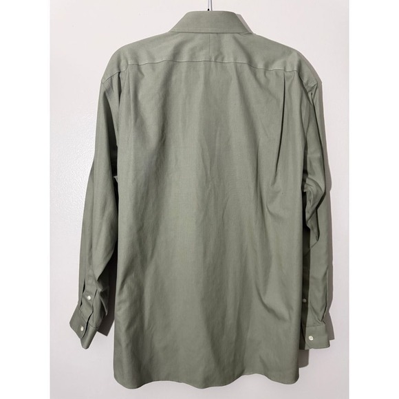 Jos A Bank Sage Green Button Down Dress Shirt Professional Business Casual 17-35 - Picture 4 of 4